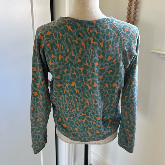 Clare V Leopard Print Sweatshirt Small GUC - Picture 2 of 5